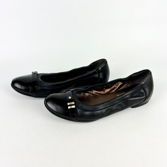AGL Attilio Giusti Leombruni Womens Bella Patent Leather Ballet Flats size 5.5 - Picture 3 of 16